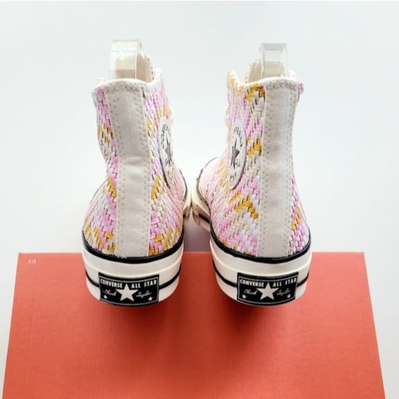 Converse Chuck 70 Hi Culture Weave  Egret Pink Women's 5.5 - Picture 4 of 6